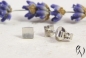 Preview: Ohrstecker Nathar, Platin 950/-, strichmatt